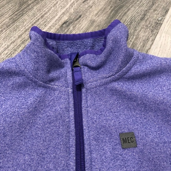 Mec Purple  warm zip up Sweatshirt size 14 - Picture 6 of 8